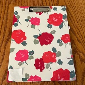 Kate Spade Rose Clipboard with Notepad NWT
